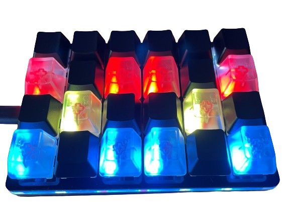 Teclado Mecânico RGB - 24 teclas programáveis